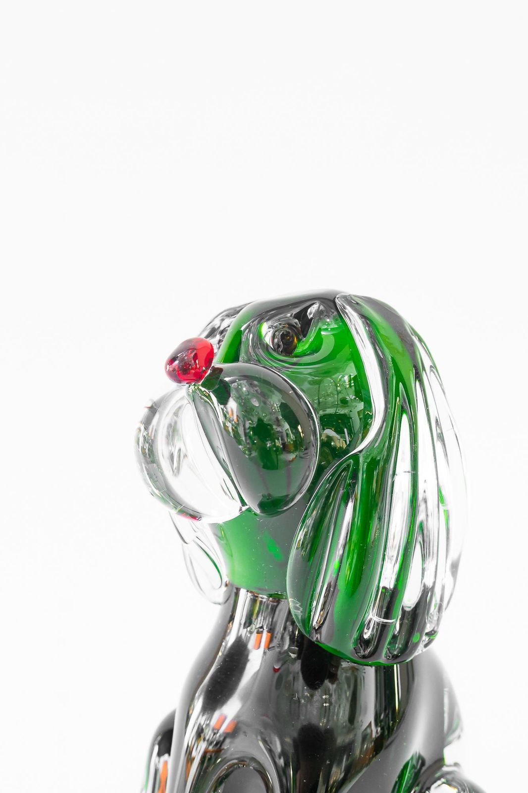 Murano Glass Dog Paperweight Italy Around 1970s photo buy