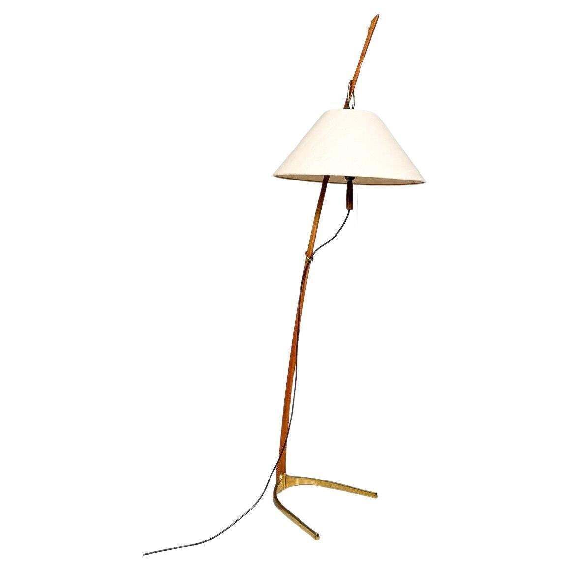 Mid Century Floor Lamp Model 2076 "Dornstab" By J.T Kalmar,  Austria, 1950s