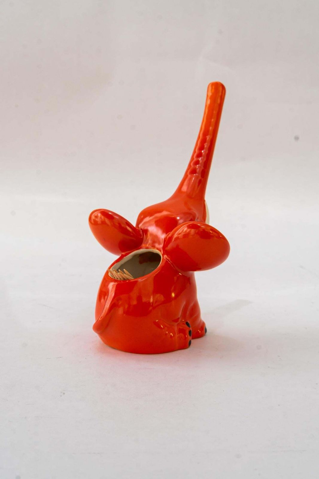 Goebel Porcelain Toothstick Holder Elephant Ca. 1970s photo for sale