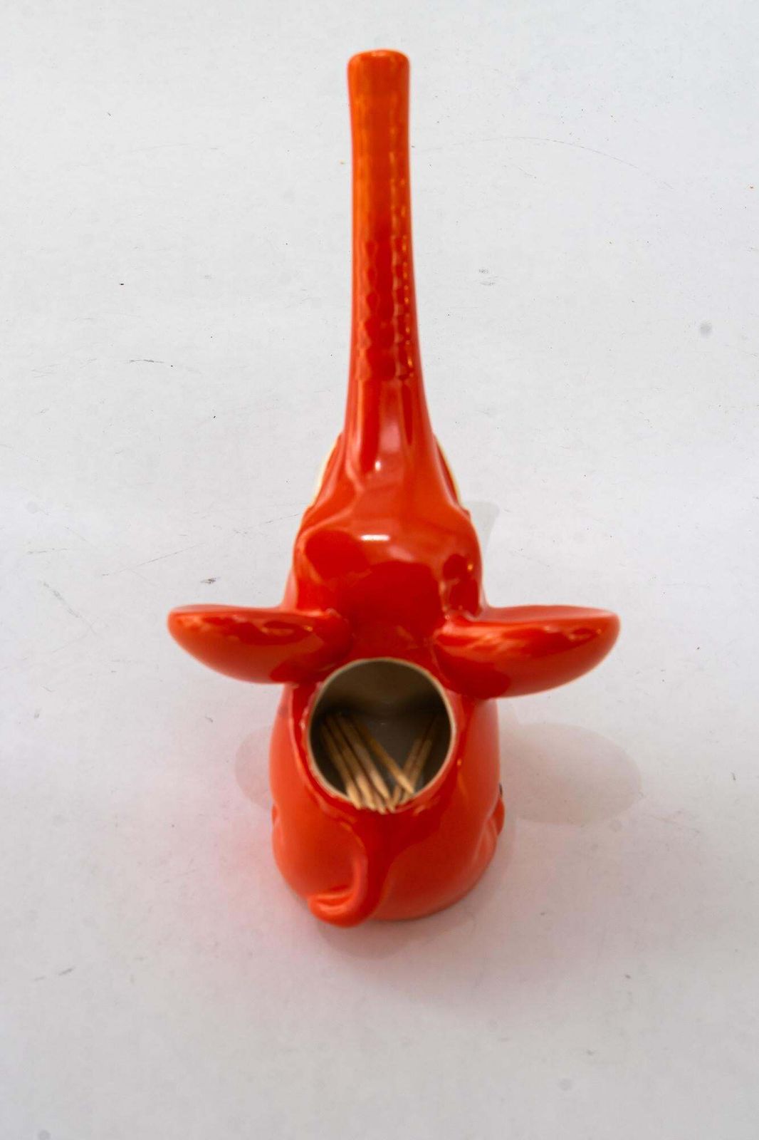 Goebel Porcelain Toothstick Holder Elephant Ca. 1970s photo 177.0