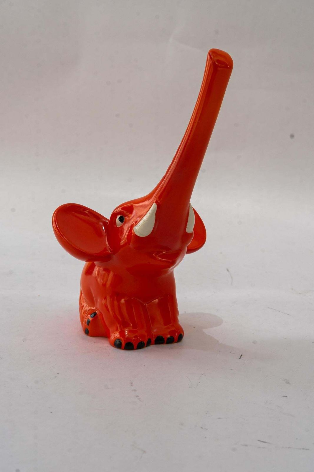 Goebel Porcelain Toothstick Holder Elephant Ca. 1970s photo vintage