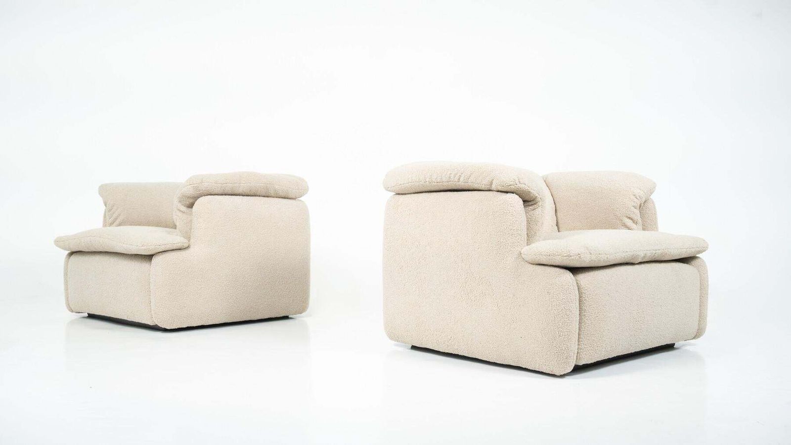 Mid Century Modern Pair Of Armchairs   New Upholstery photo for sale