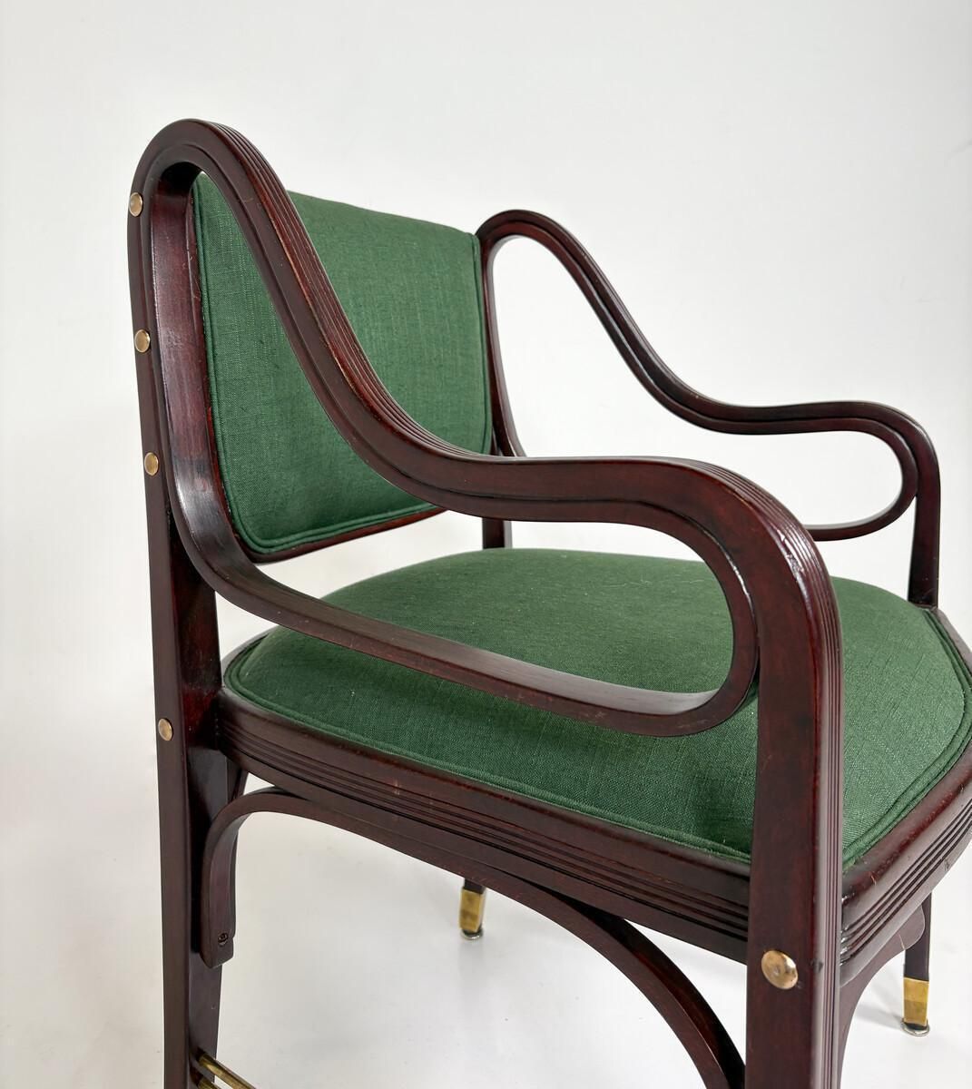 Armchair "412" By Otto Wagner For J&J Kohn Austria, 1900s photo furniture