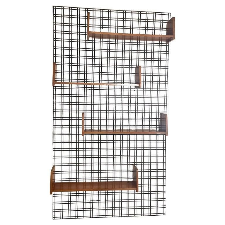 Wall Unit In The Style Of Gio Ponti, Studio Pfr, Italy, 1950s photo vintage
