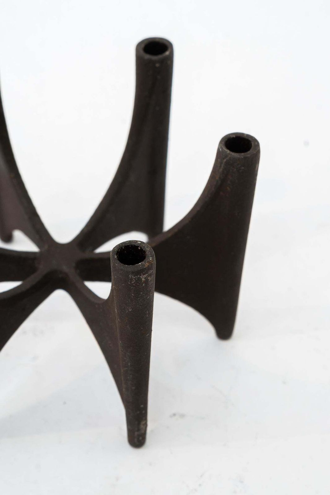 Danish Modern Dansk Modell 1735 Iron Arch Candelabra By Ibr Börje Borge Rajalin photo for sale