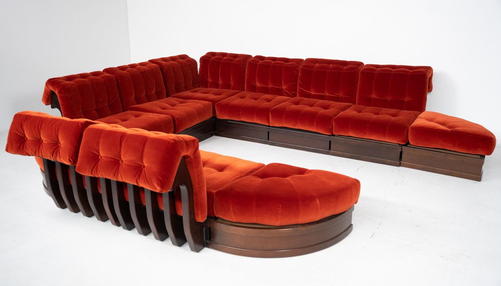 photo furniture "Can Can" Modular Sofa By Luciano Frigerio For Frigerio Di Desio, 1970s