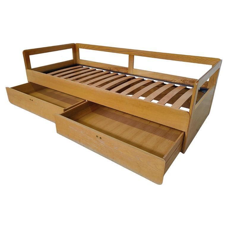 Mid Century Modern Daybed With Drawers By Derk Jan De Vries, 1960s photo furniture