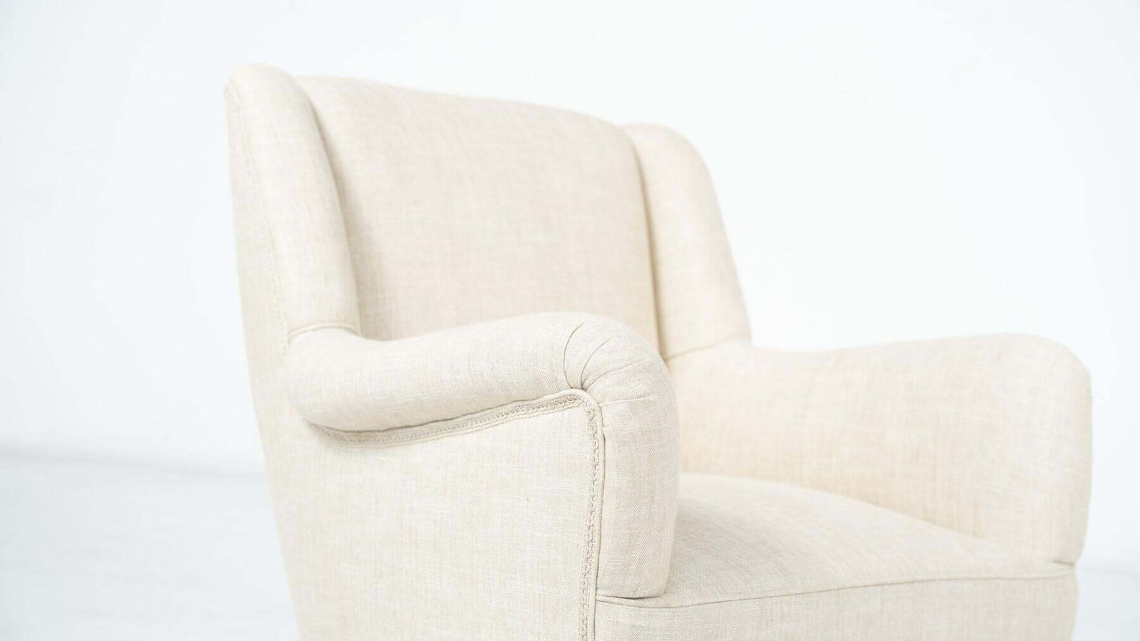 Pair Of Mid Century Italian Armchairs, Italy, 1960s   New Upholstery photo buy