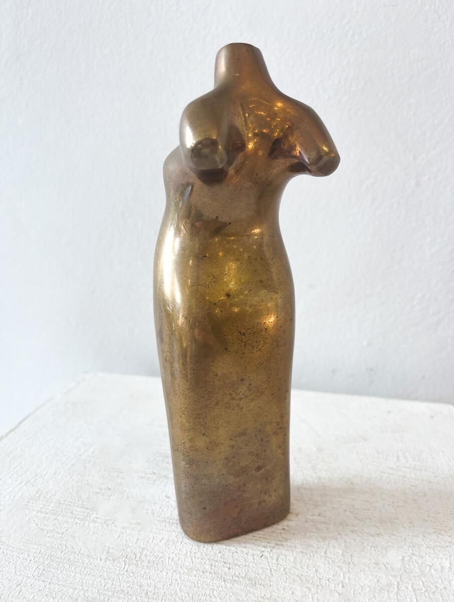 Mid Century Bronze Sculpture By Magrit Van Nuffel, 1970s photo for sale