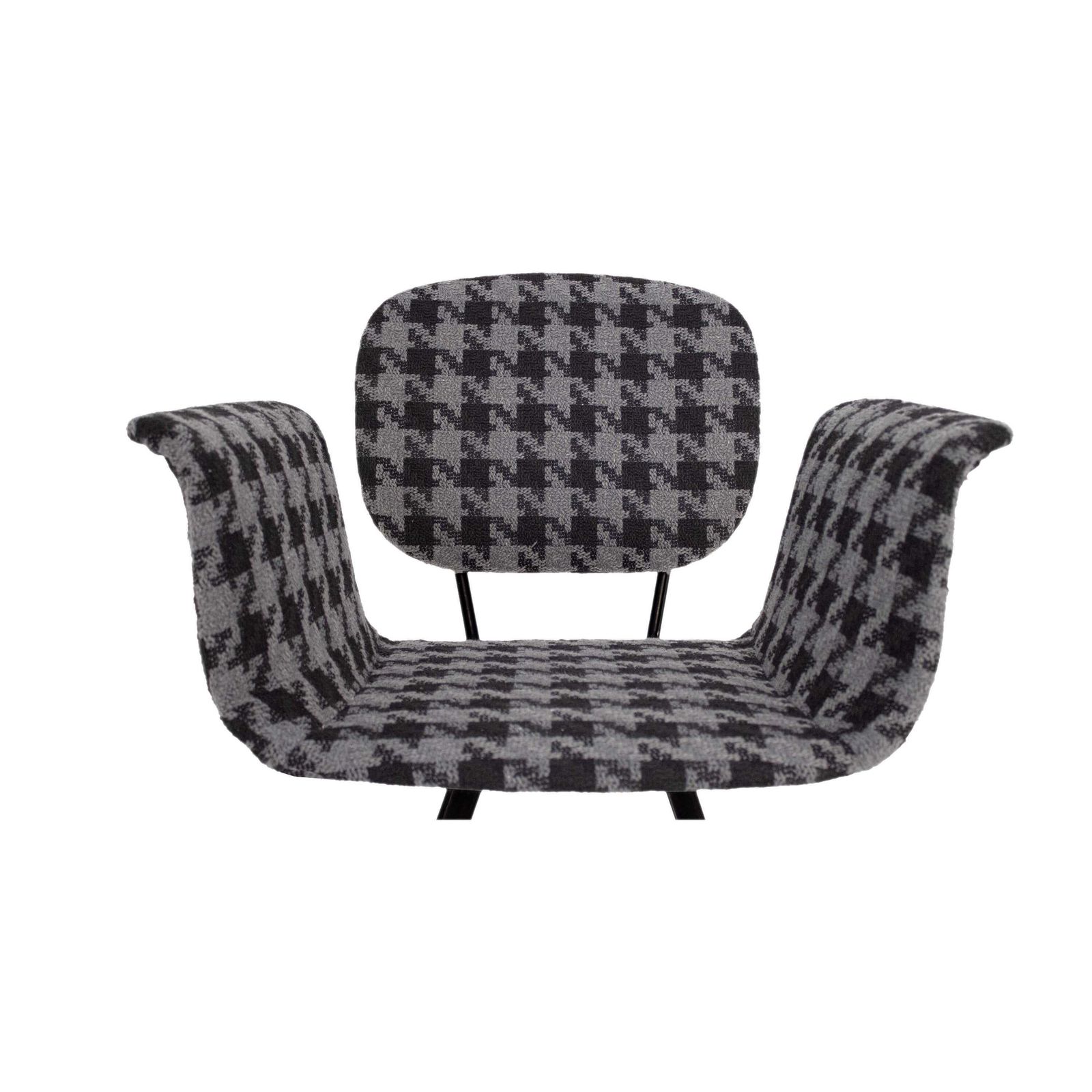 Mid Century Armchair In Houndstooth Fabric, Italy, 1950 photo 1902.0