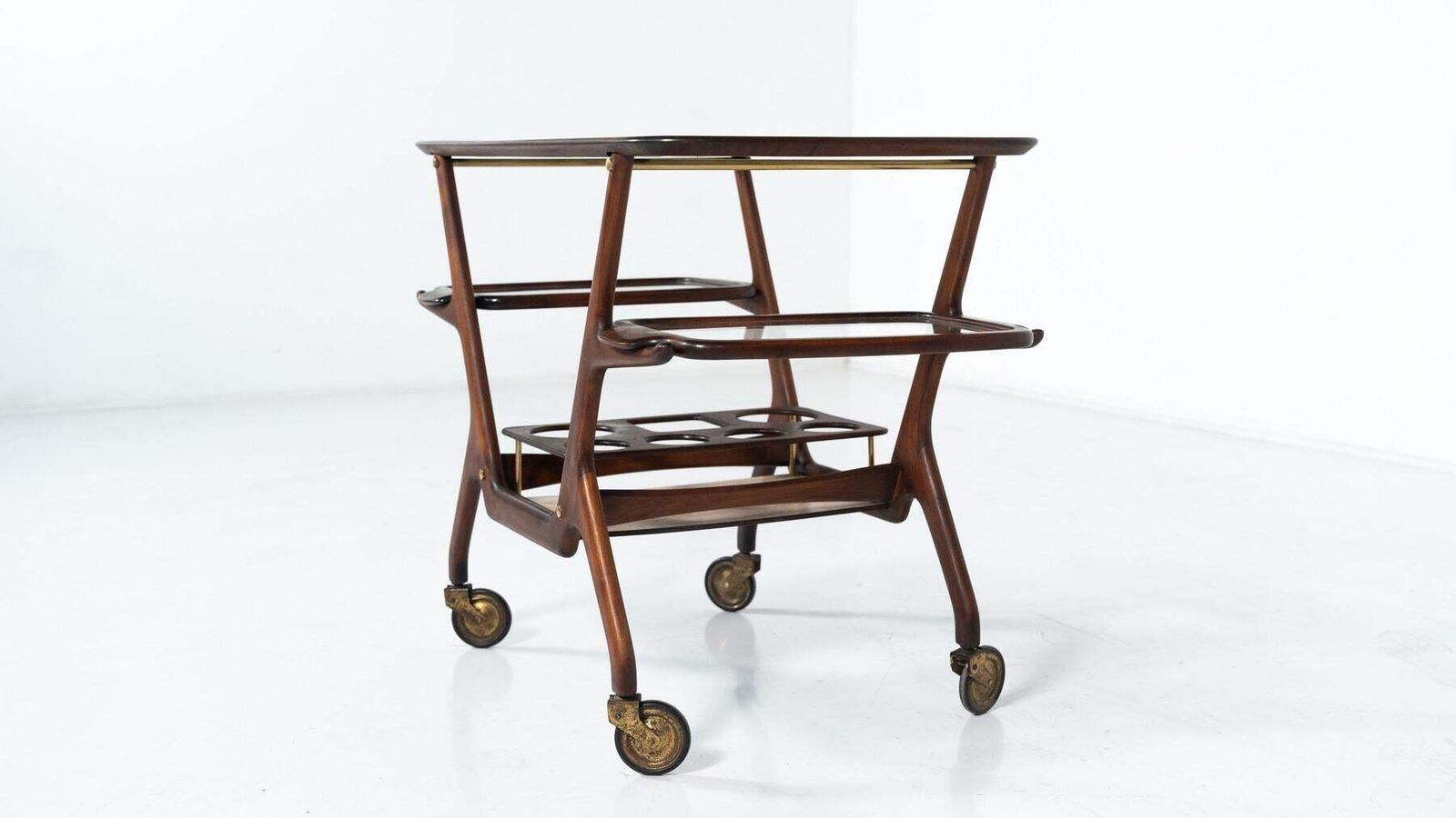 Mid Century Modern Dry Bar/ Trolley By Cesare Lacca, Italy, 1950s photo 1482.0