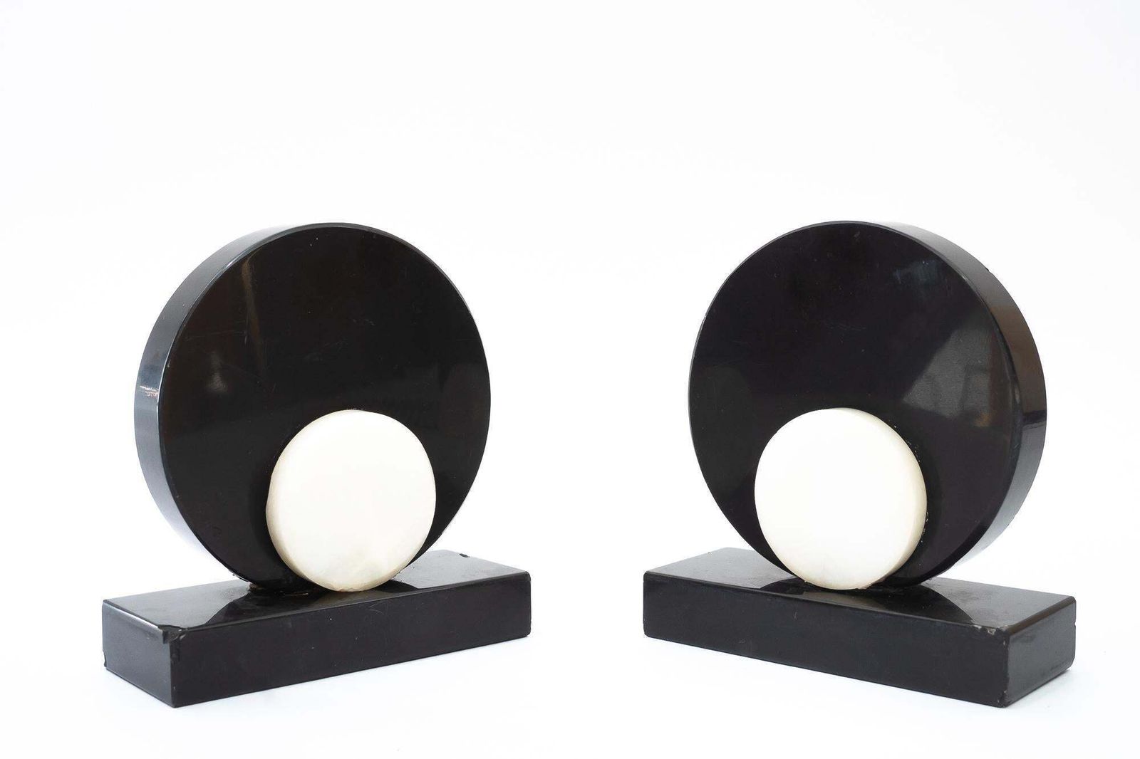 2 Art Deco Bookends Marble Around 1920s photo 212.0