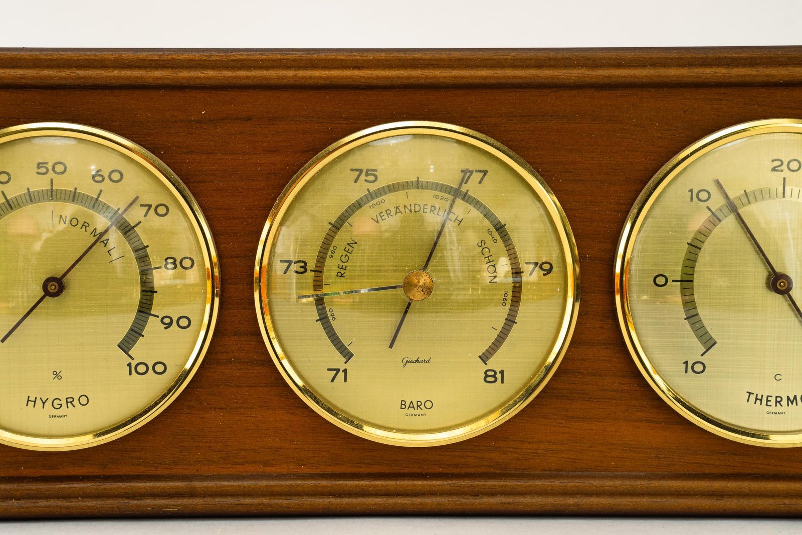 Barometer Weather Station Vienna Around, 1970s photo vinterior