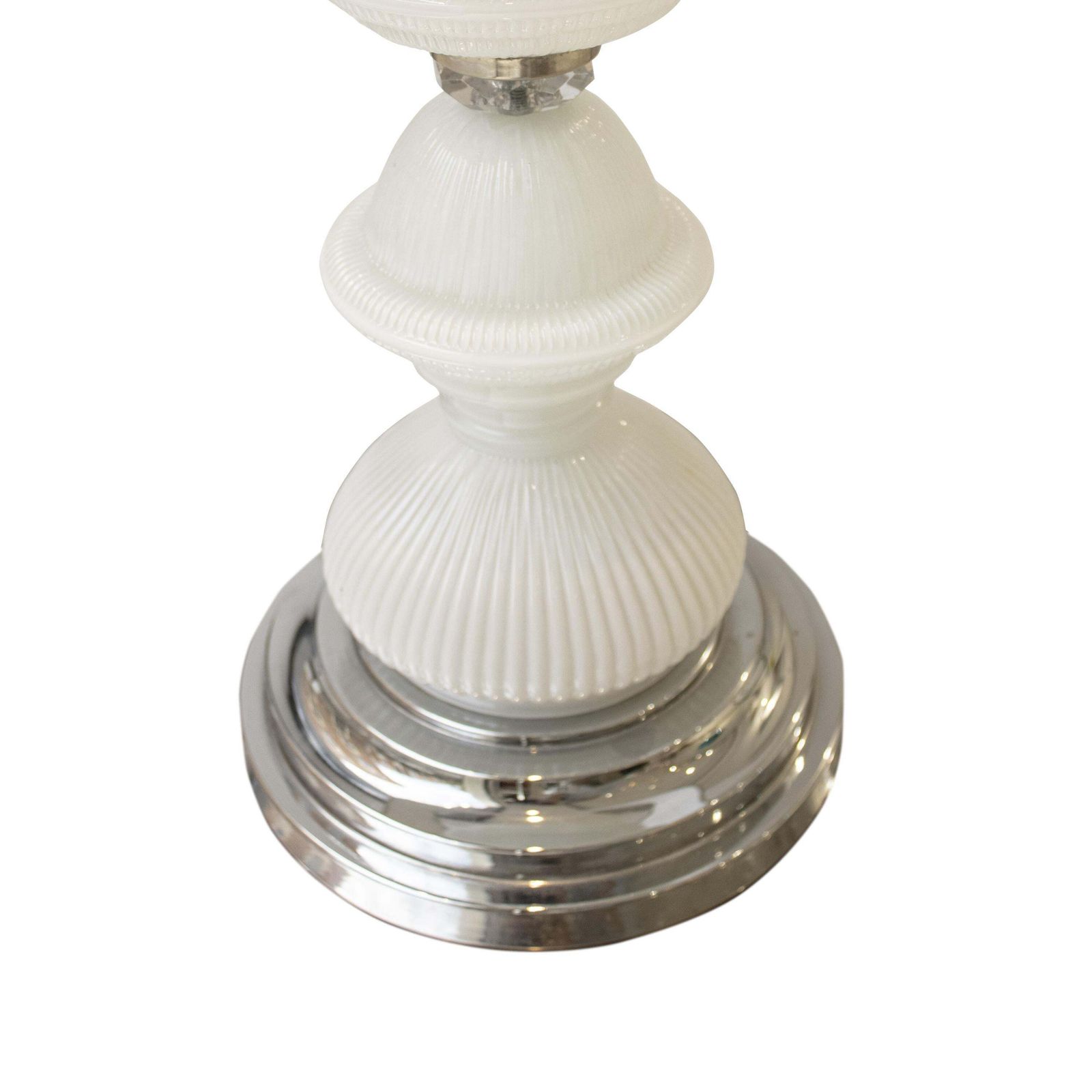 Murano Glass Table Lamp With Grey Velvet Shade, Italy, 1950 photo for sale