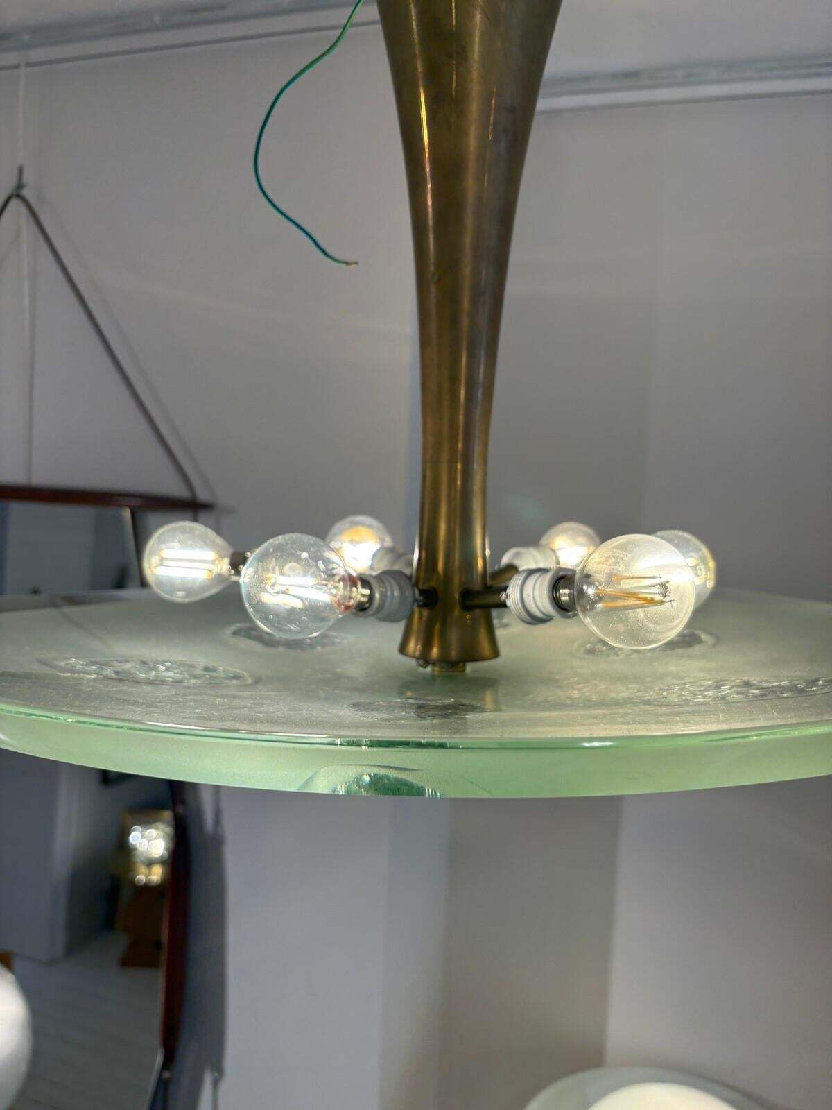 Mid Century Suspension 1748 By Max Ingrand For Fontana Arte, Italy photo buy