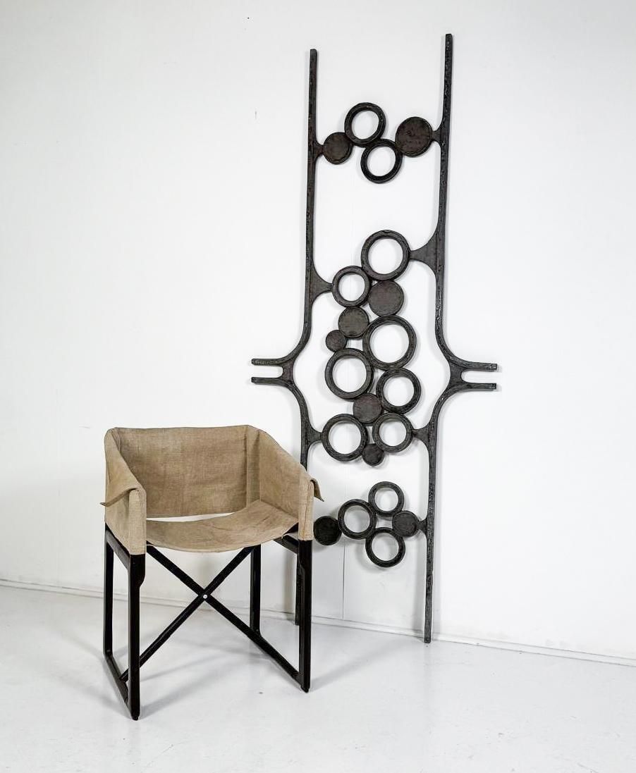 Mid Century Modern Brutalist Wall Mounted Sculpture, 1960s photo vinterior