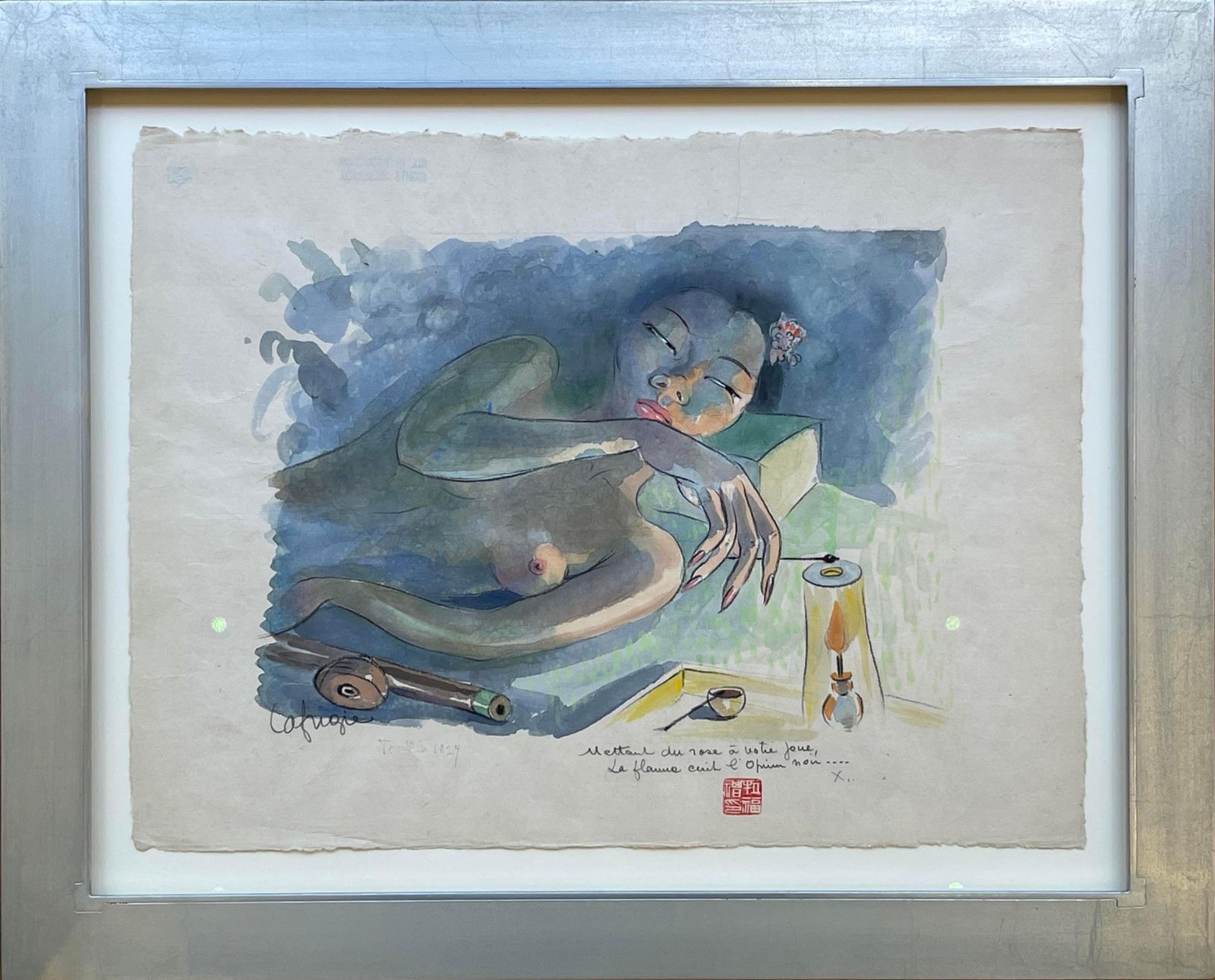 Léa Lafugie"The Opium Smoker", Léa Lafugie (1890 1972)1929