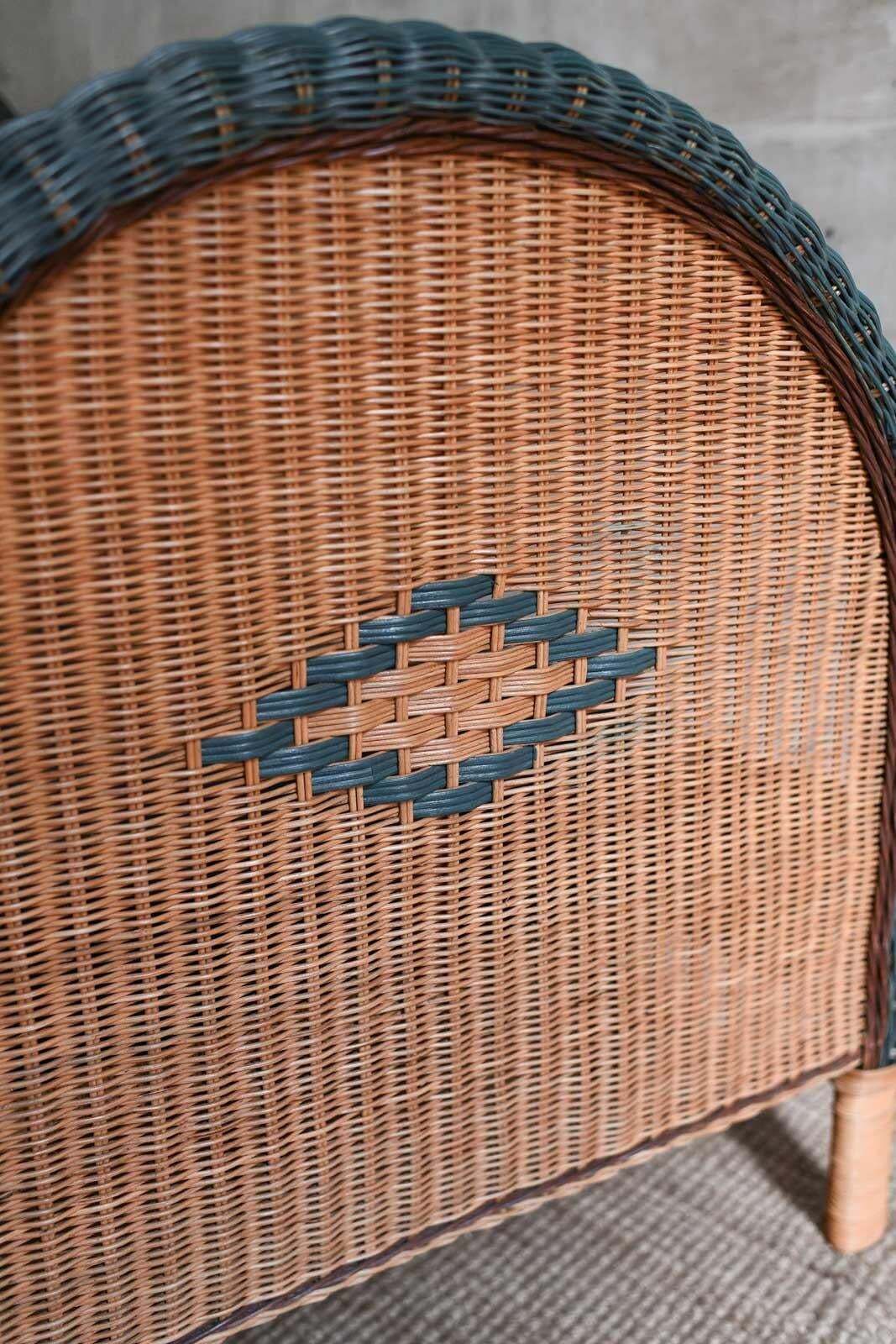 Woven Rattan Single Bed, 1980 photo Furniture