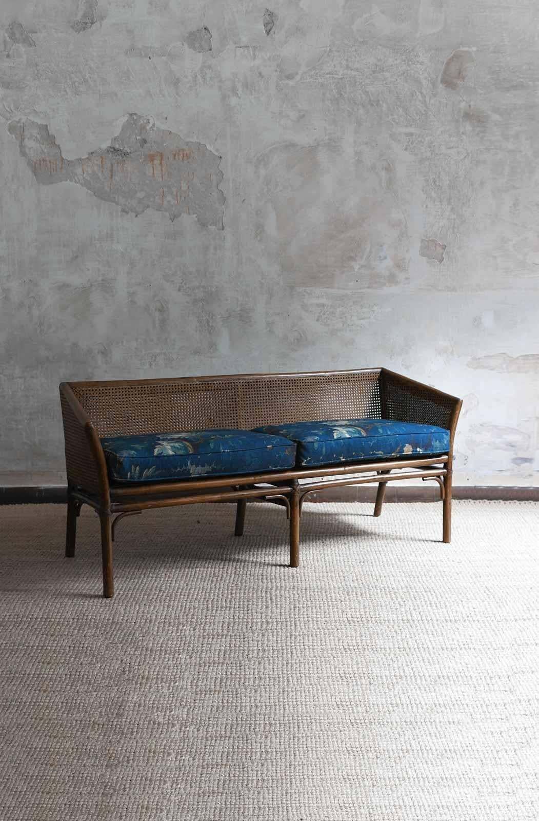 photo for sale Living Room Set In The Style Of Mcguire San Francisco 1970