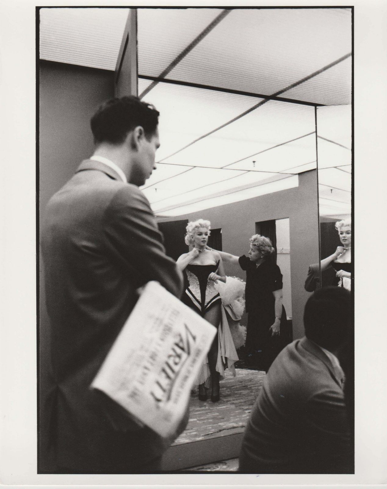 Edward Feingershmarilyn Monroe Behind The Curtain, Unique Print Of 1988 From Original Negative1955