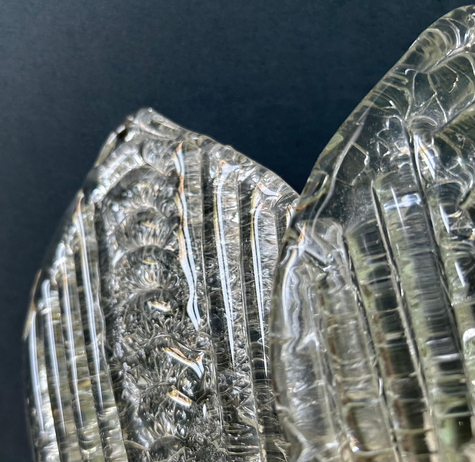 photo for sale Divine Butterflies, Set Of Three Magnificent Murano Wall Sconces, 1980's