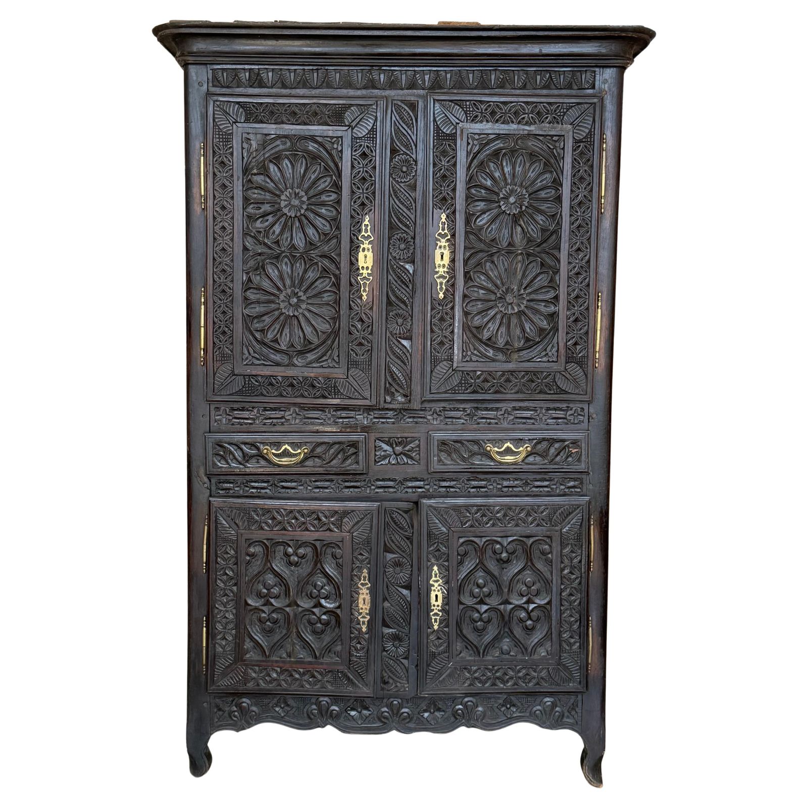 19th Century Cupboard Or Cabinet, Walnut, Castillian Influence, Spain, Restored