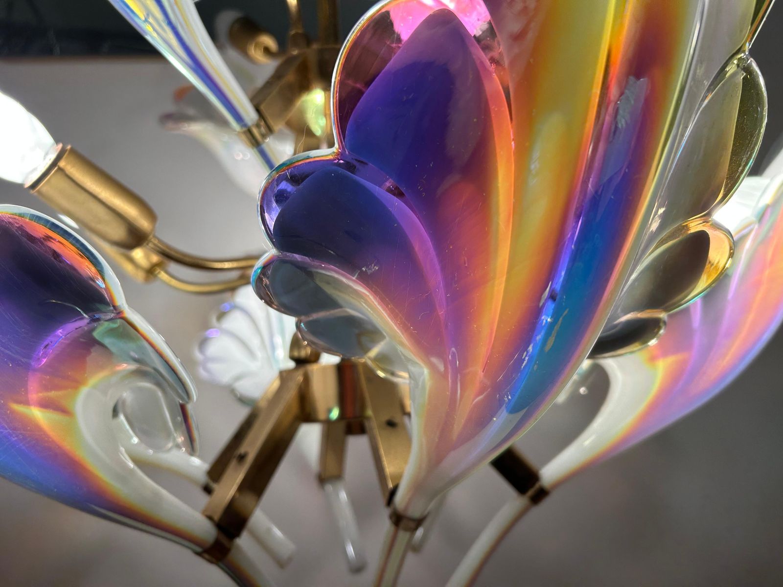 photo for sale Wings Of Freedom, Majestic Murano Chandelier, 1980's