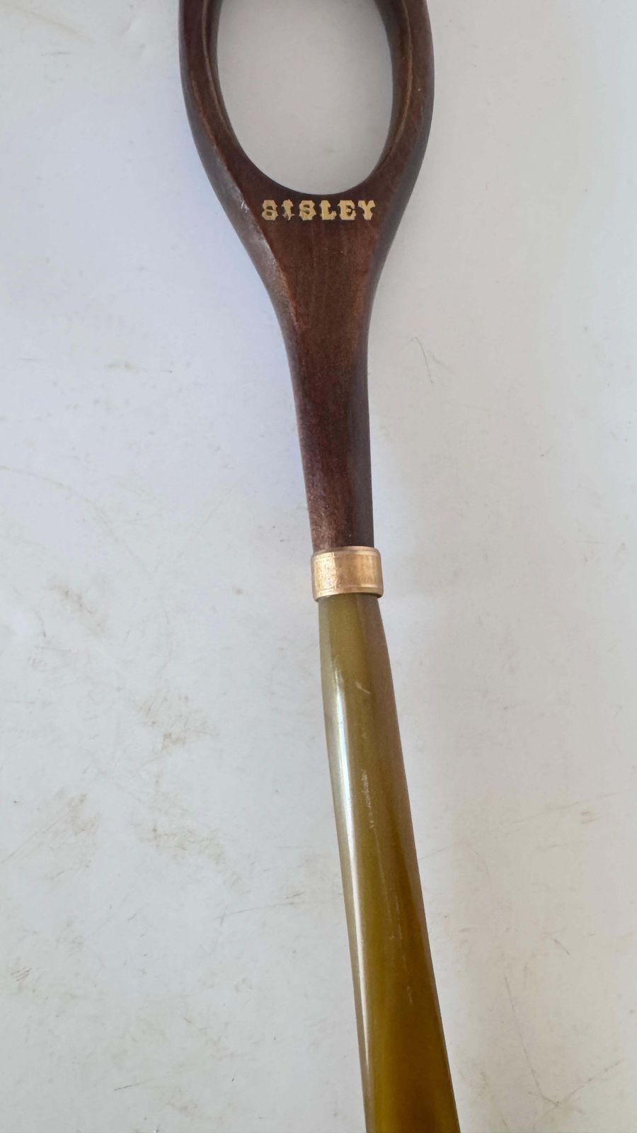 Long Shoehorn In Wood And Horn – French Craft – 1970s photo vinterior