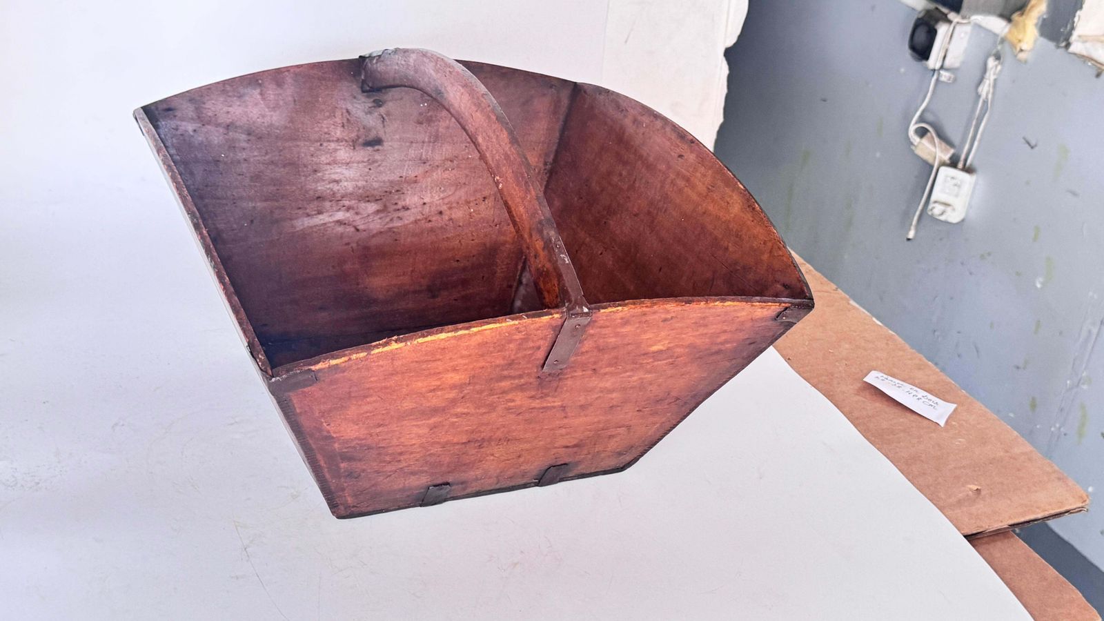 Early 20th Century Chinese Wooden Rice Measure With Copper Fittings photo Home Decor