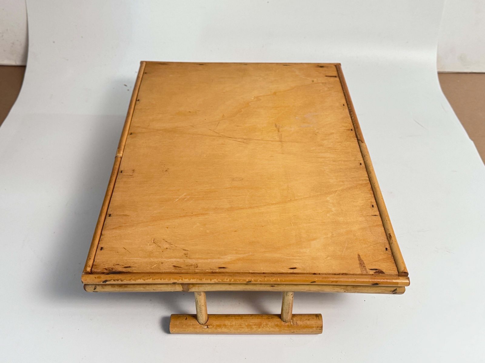 Platter With Its Faux Bamboo Structure, Brown Color, France Circa 1970 photo 372.0