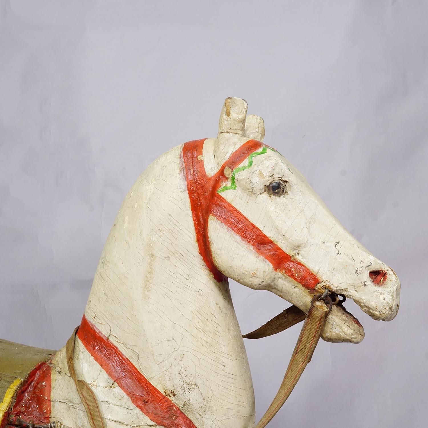 Antique Children Carousel Horse, Germany Late 19th Century photo Art