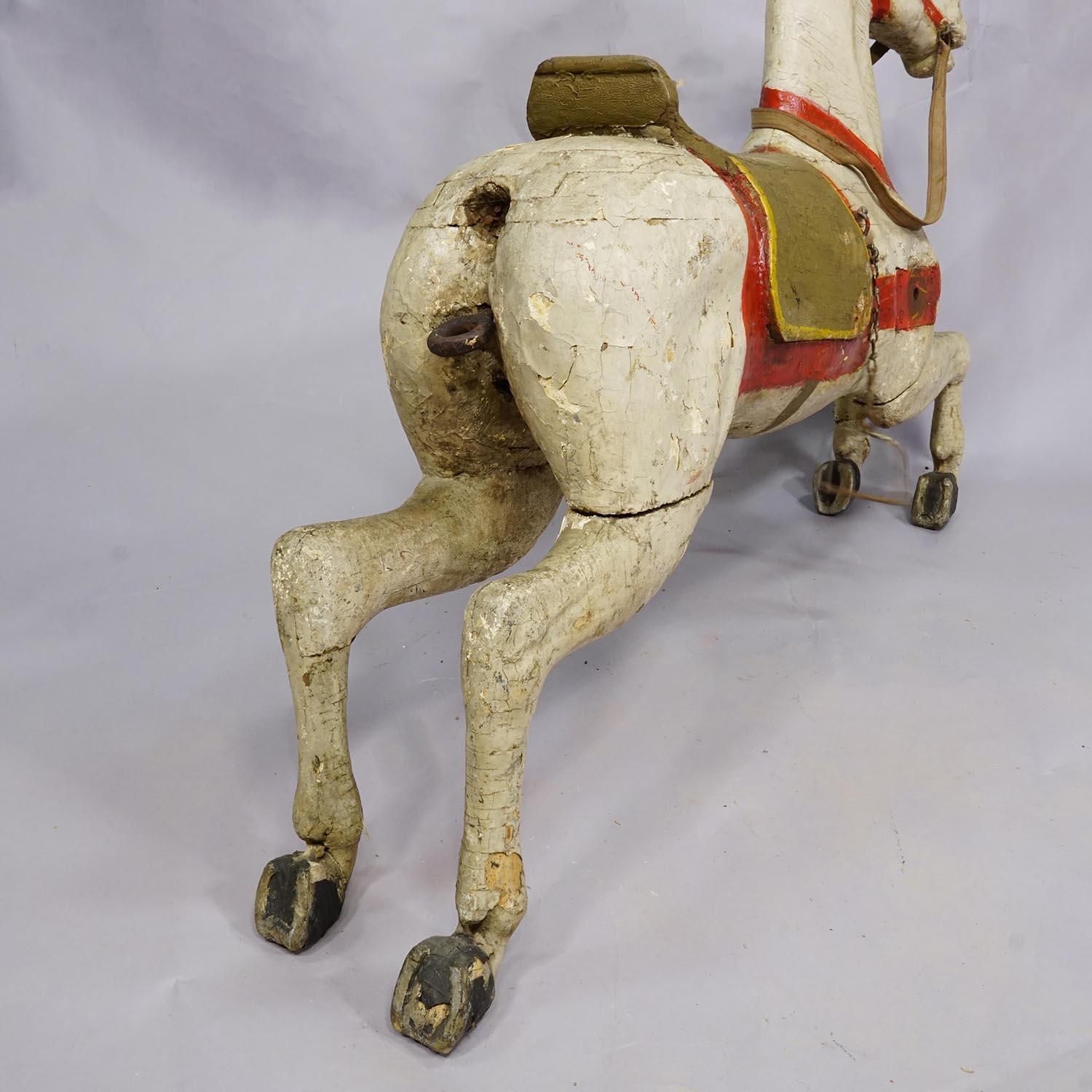 Antique Children Carousel Horse, Germany Late 19th Century photo vintage