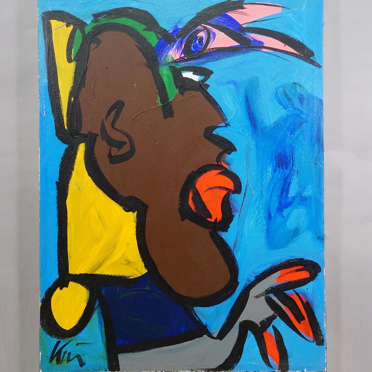 20th Century Abstact Oil Painting By Peter Robert Keil, Germany photo for sale
