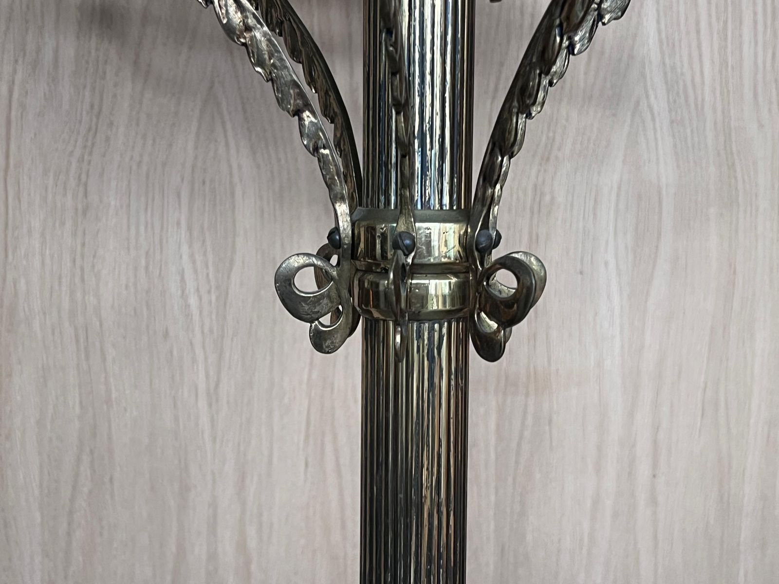 photo furniture Bronze And Brass Burnished Art Nouveau Belle Epoque Hanger, Bronze Grifone Feet
