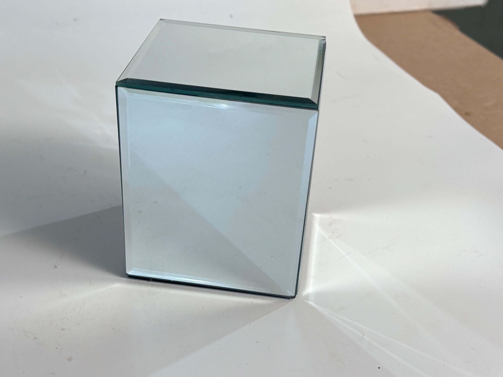1940 French Clear Mirrored Decorative Jewelry Box Regtangular photo vinterior
