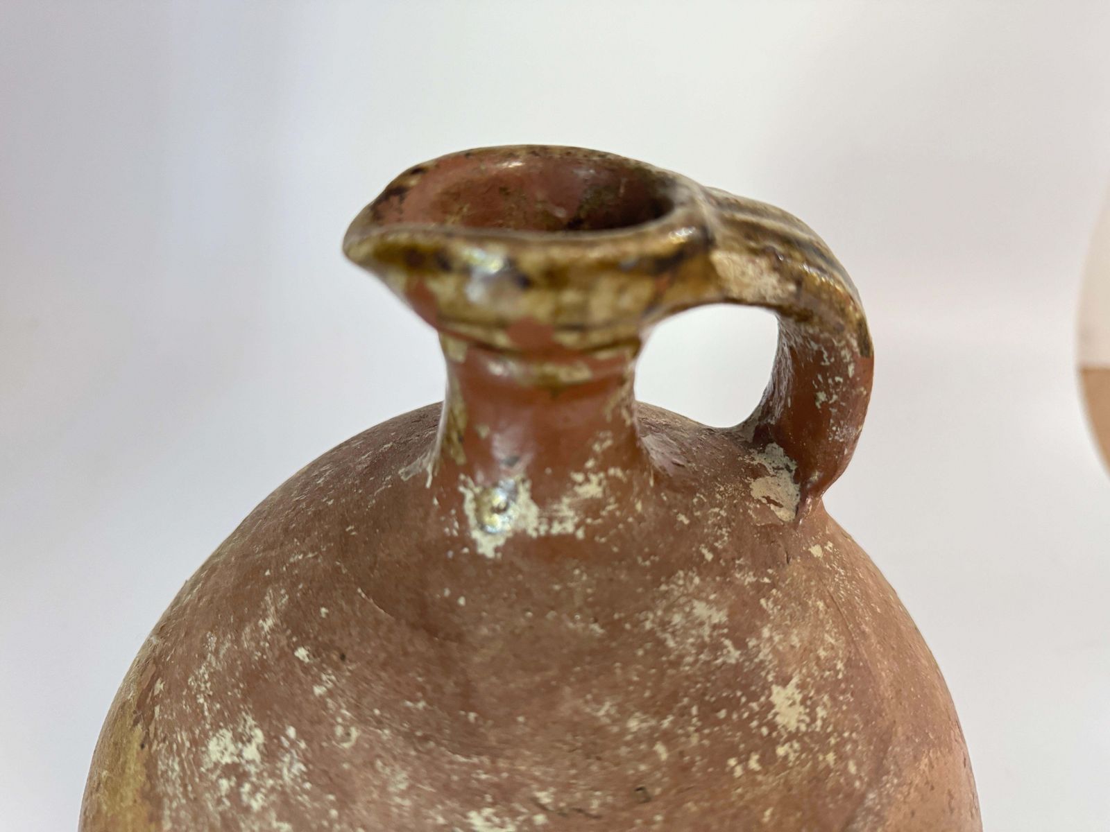 Japanese Style Stoneware Pottery Jug Pitcher With Amazing Glaze  19th France photo buy