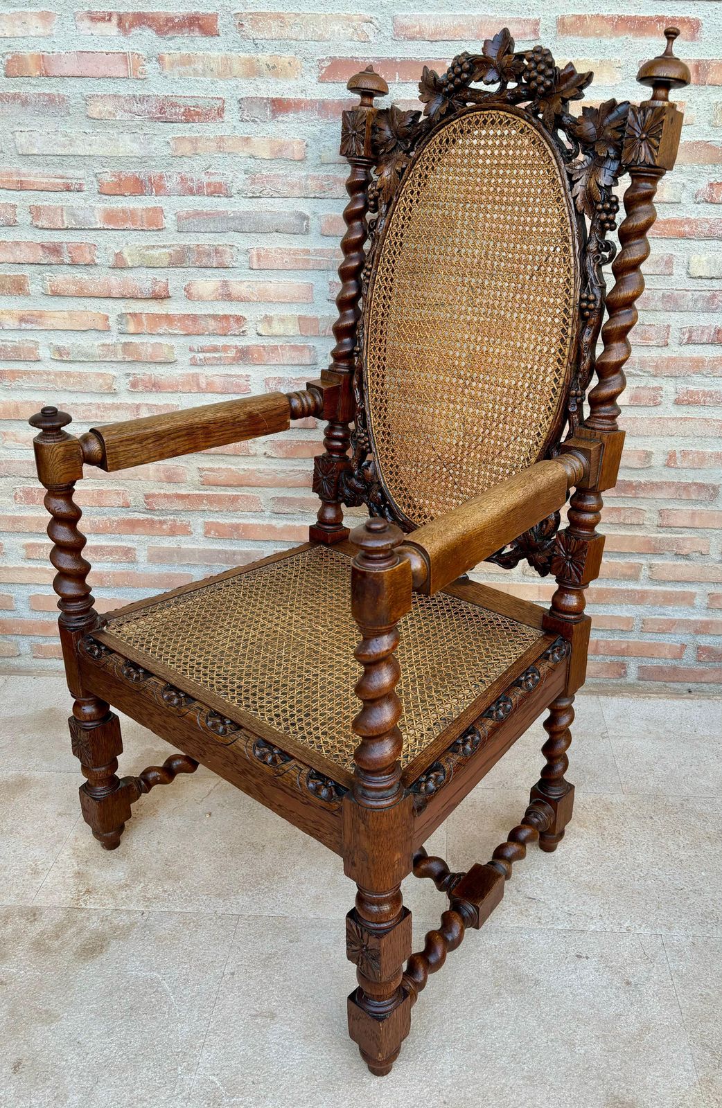 Walnut French Armchairs, 1890s, Set Of 2 photo vintage