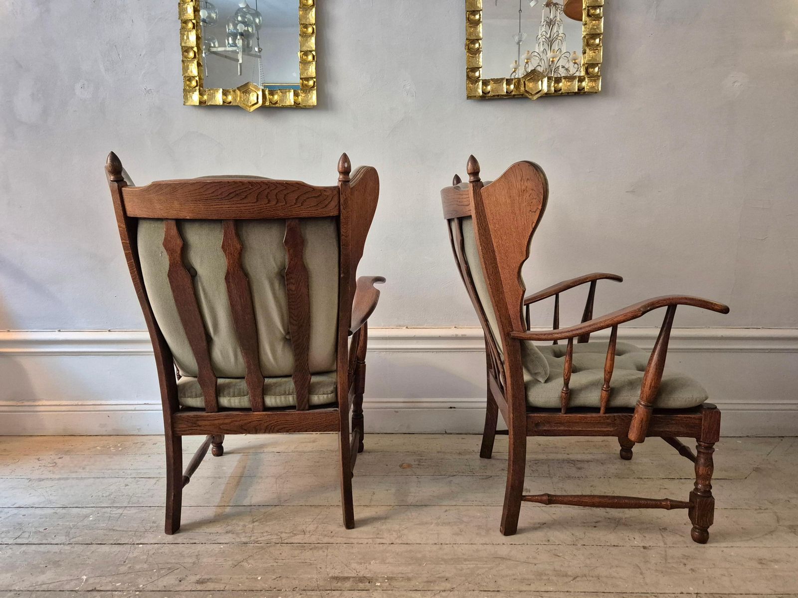 A Pair Of Wingback Chairs, Scandinavian, 1960/70s. photo buy