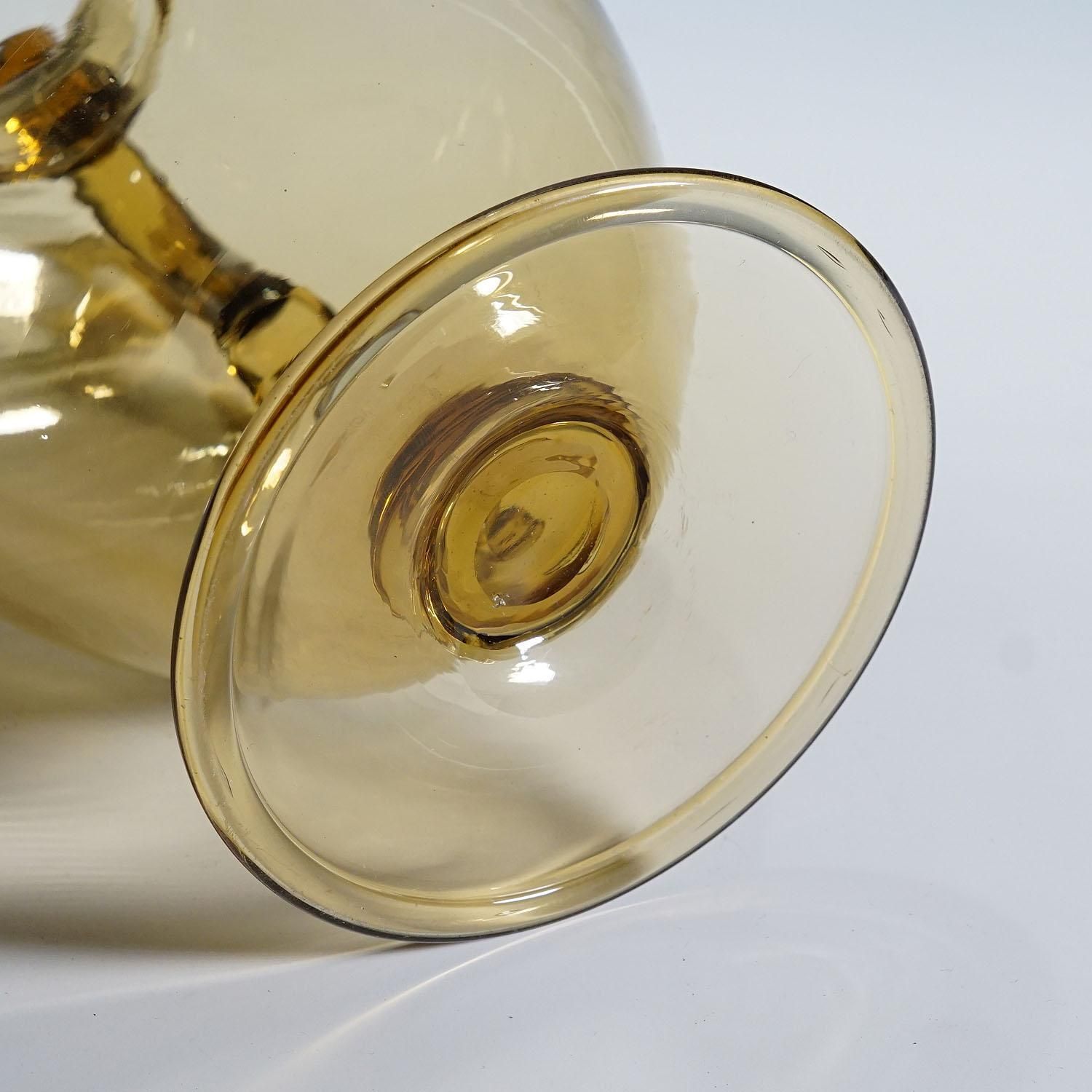Vetro Soffiato Glass Jug Tiziano, Venini Murano Ca. 1930s photo buy