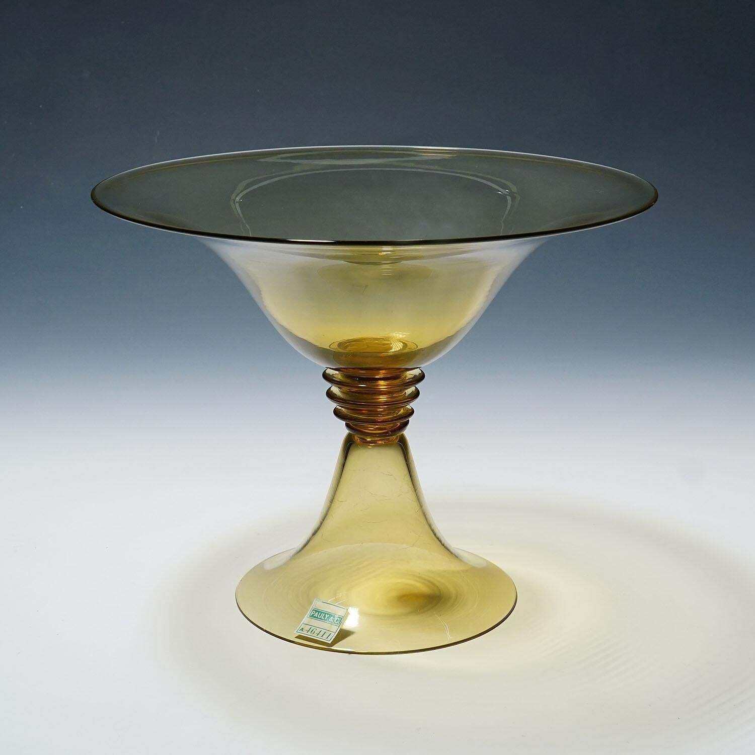 Vetro Soffiato Centerpiece By Guido Balsamo Stella Attr. For C.V.M. Pauli & Cia. photo Home Decor