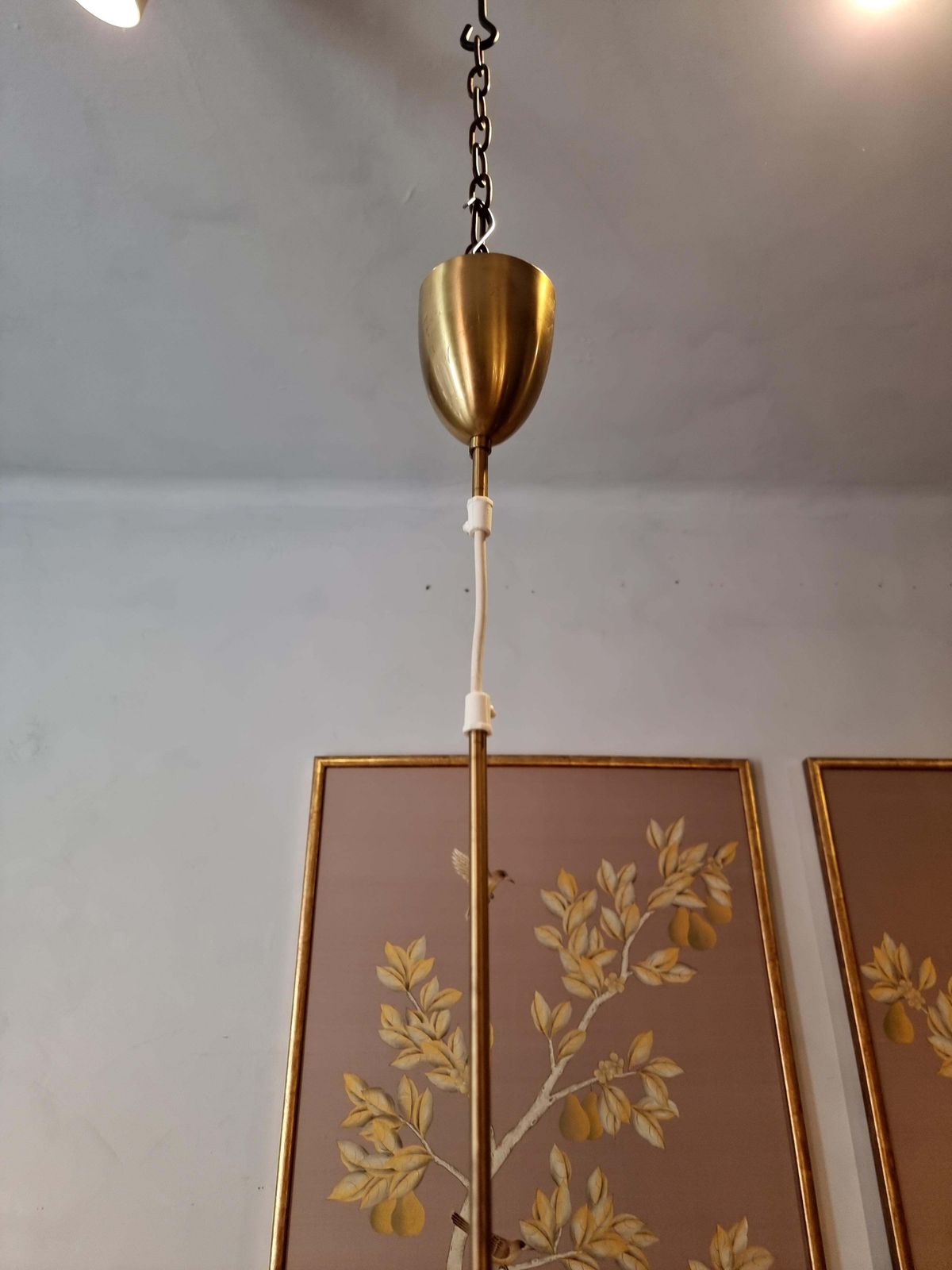 Hans Agne Jakobsson, Brass Pendant Model “T549/6 Carolin", Scandinavian Modern photo buy