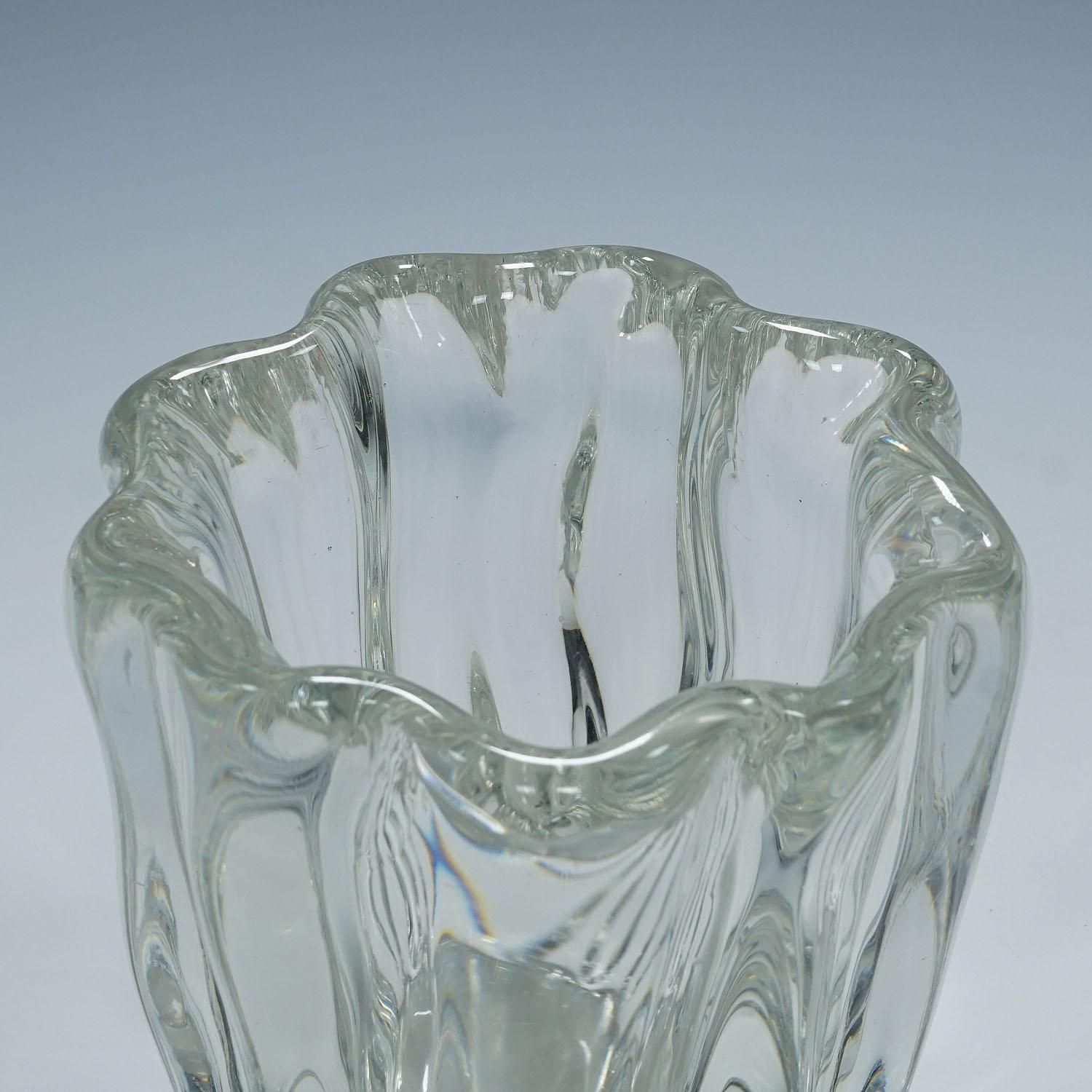 Large Stump Of A Tree Art Glass Bowl By Tapio Wirkkala For Iittala 1951 photo 636.0