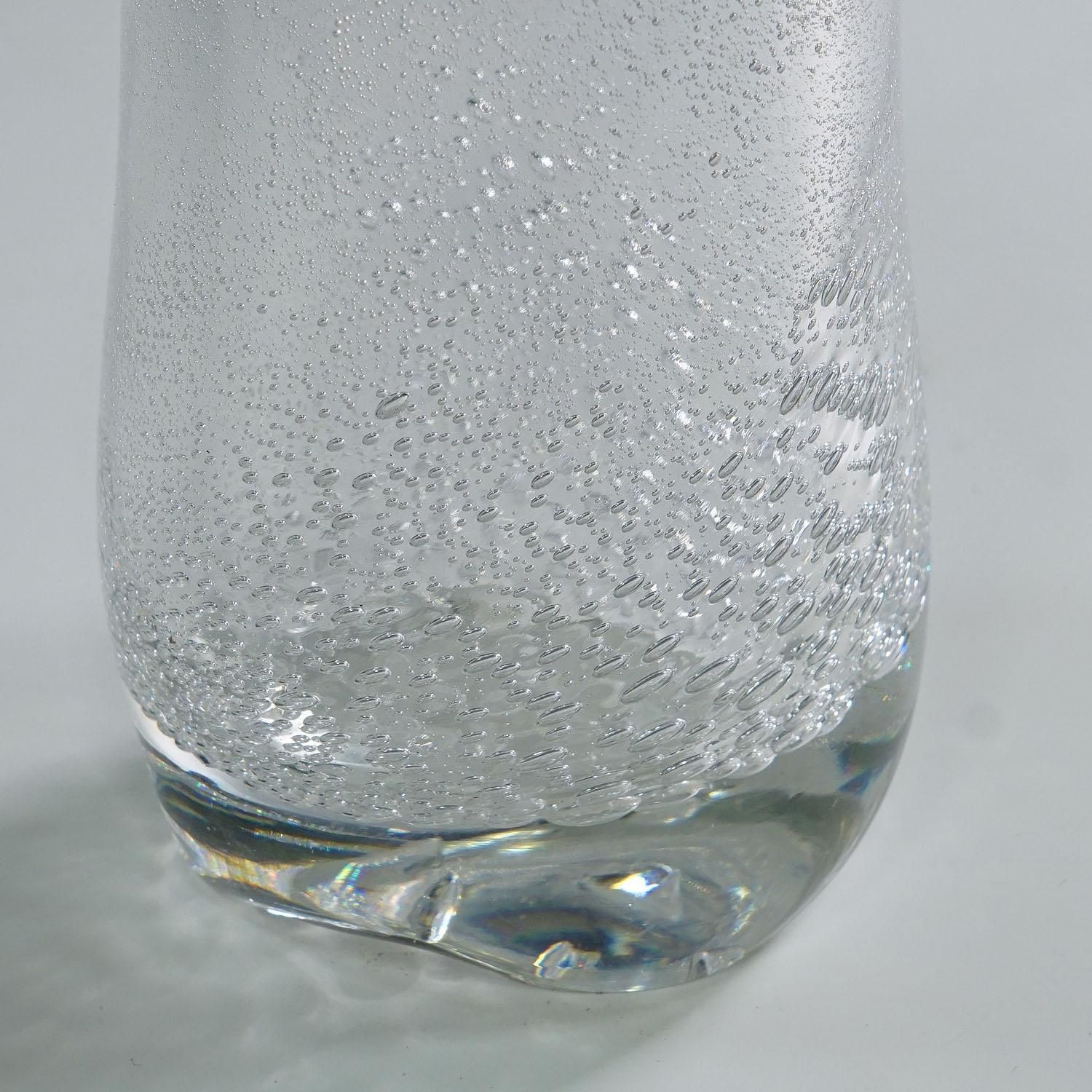 Art Glass Vase With Sodium Bubbles Tapio Wirkkala For Iittala 1940s photo 501.0