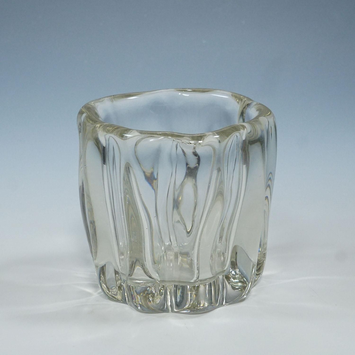Stump Of A Tree Art Glass Bowl By Tapio Wirkkala For Iittala 1951 photo for sale