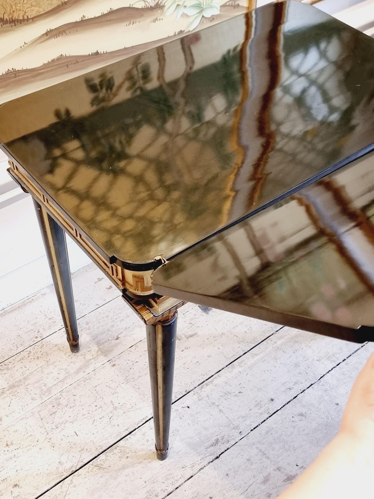 photo furniture Swedish Grace, Game Table With Decor Of Meander In Relief, 1920/30s.