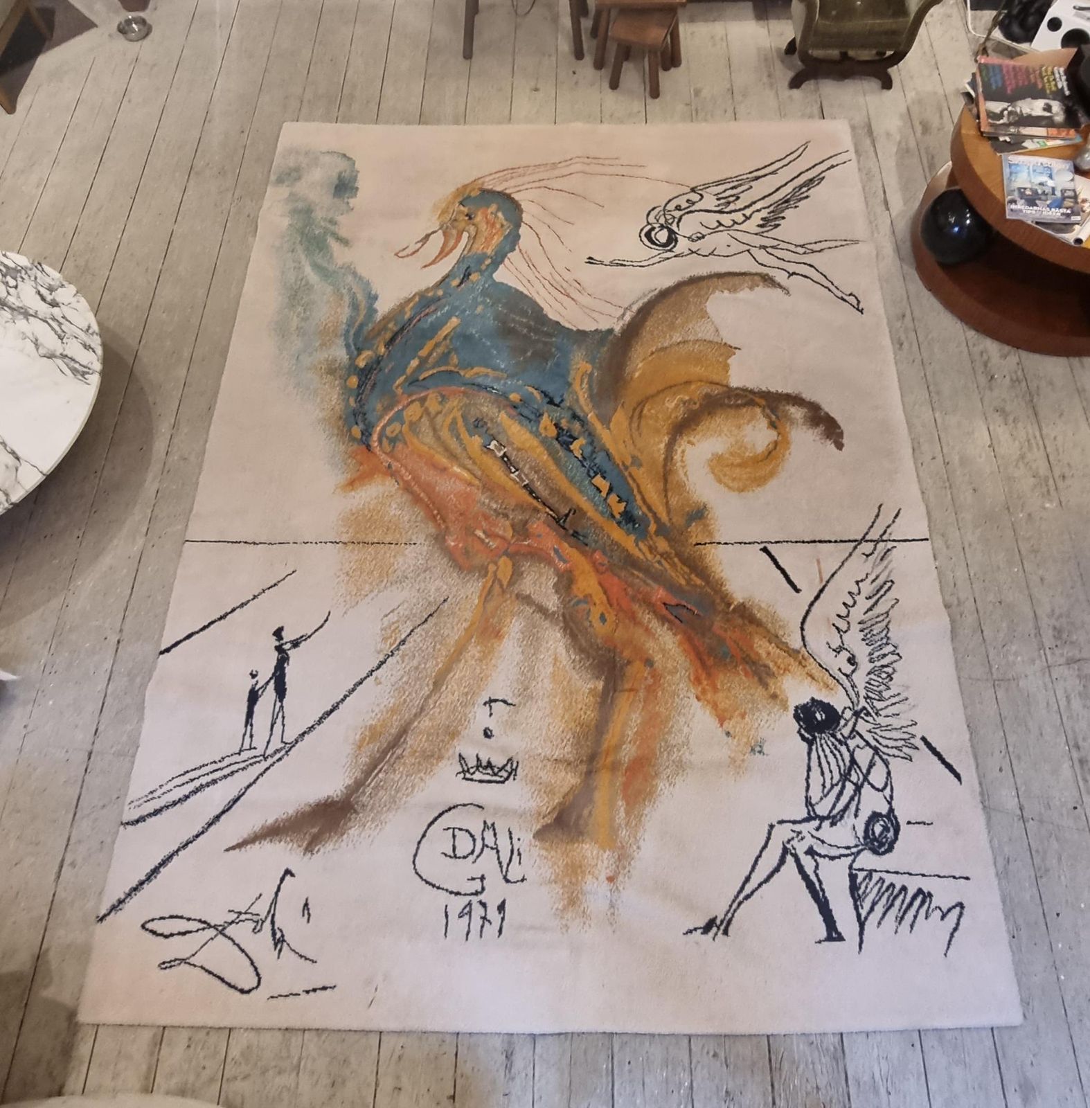 Carpet, After Salvador Dali, Ege Axminster, Denmark, Ca 274 X 179 Cm photo furniture