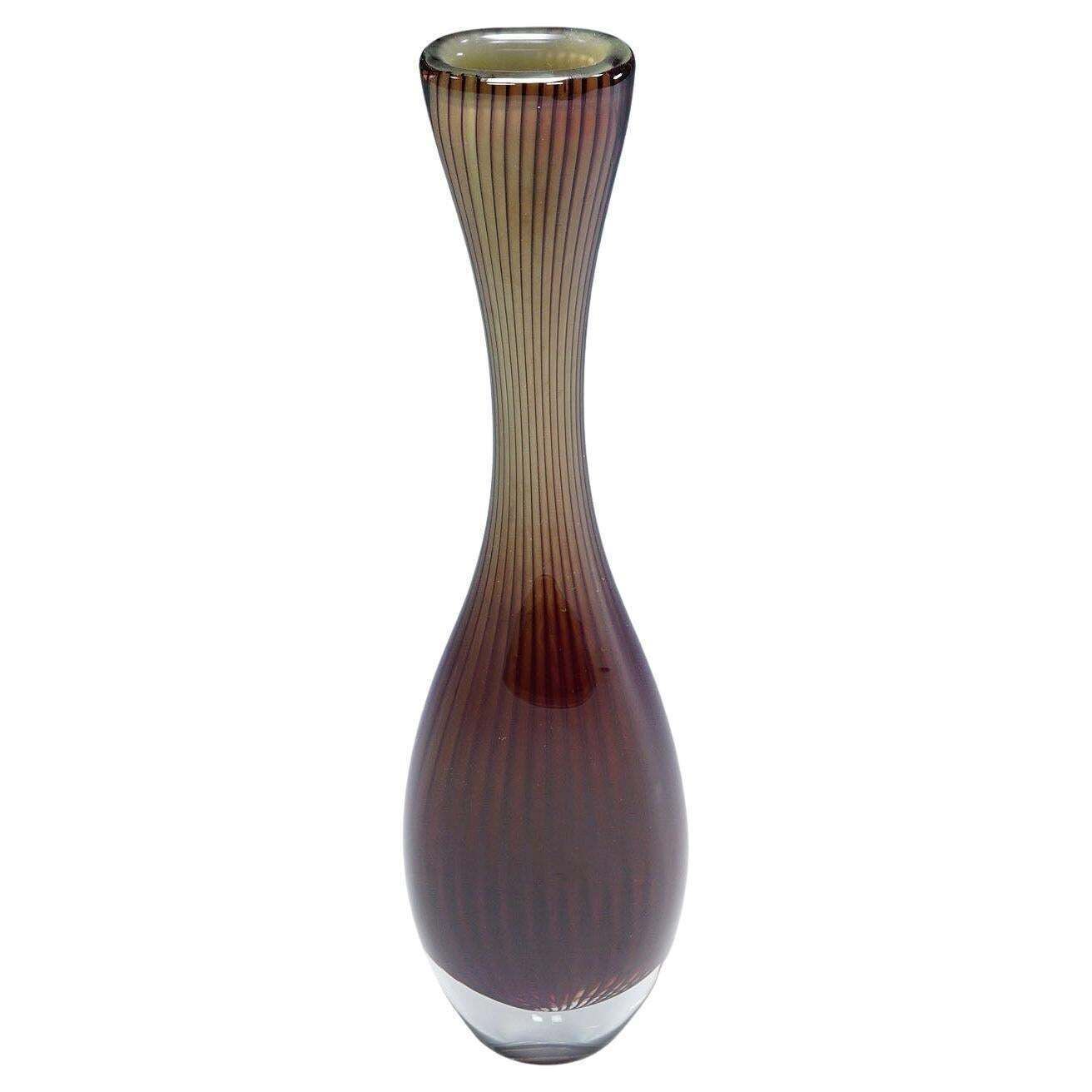 Large Colora Vase By Vicke Lindstrand For Kosta 1953