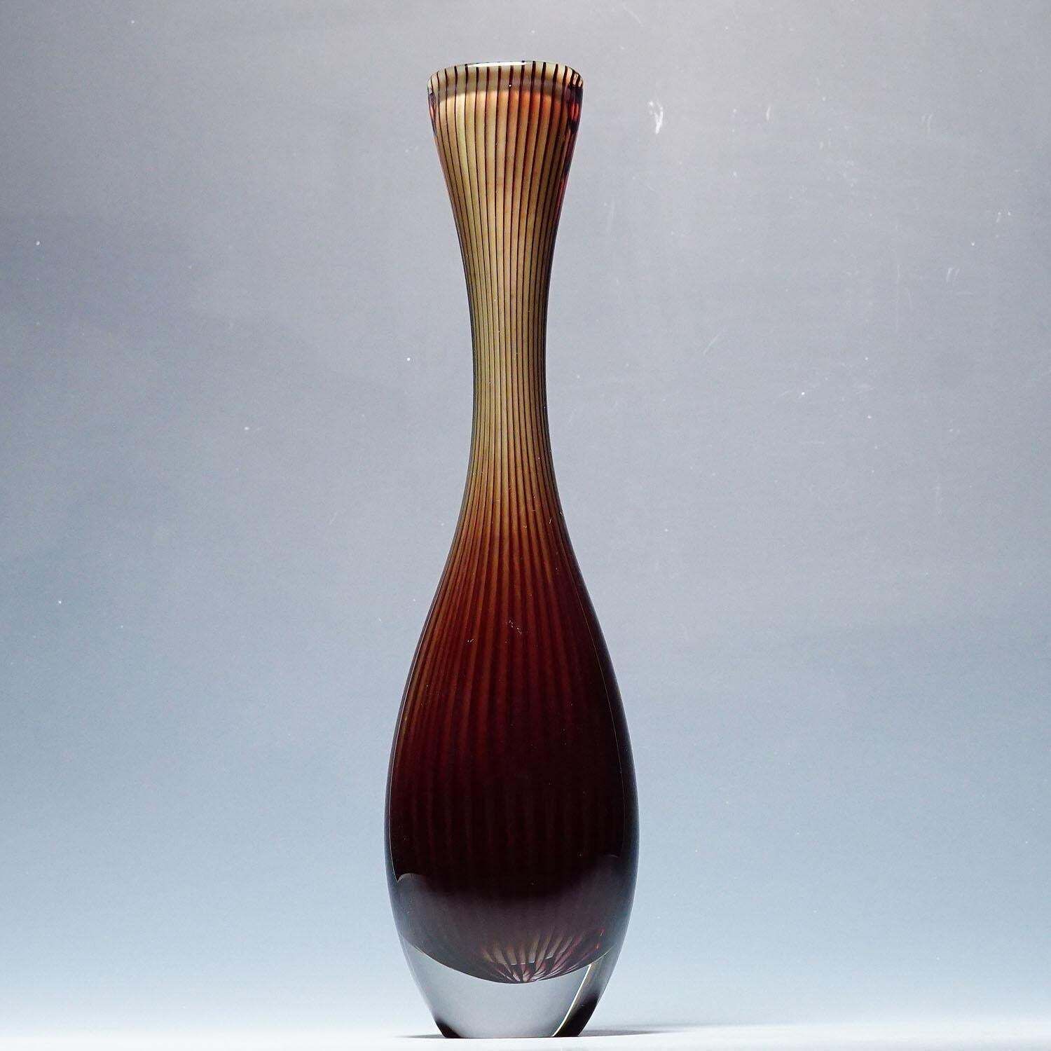 Large Colora Vase By Vicke Lindstrand For Kosta 1953 photo Home Decor