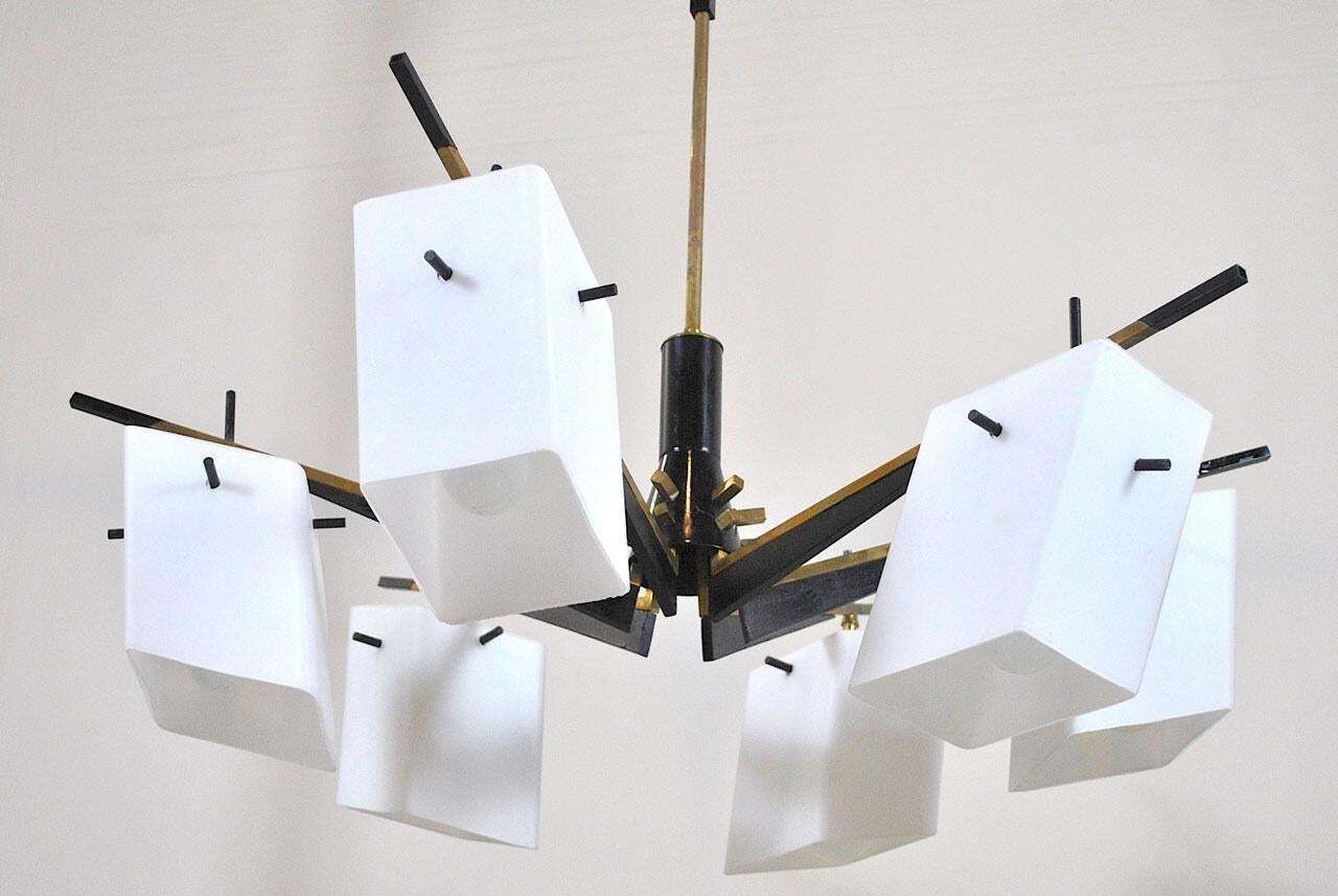 Stilux Chandelier Italian Midcentury From The 1960s photo buy