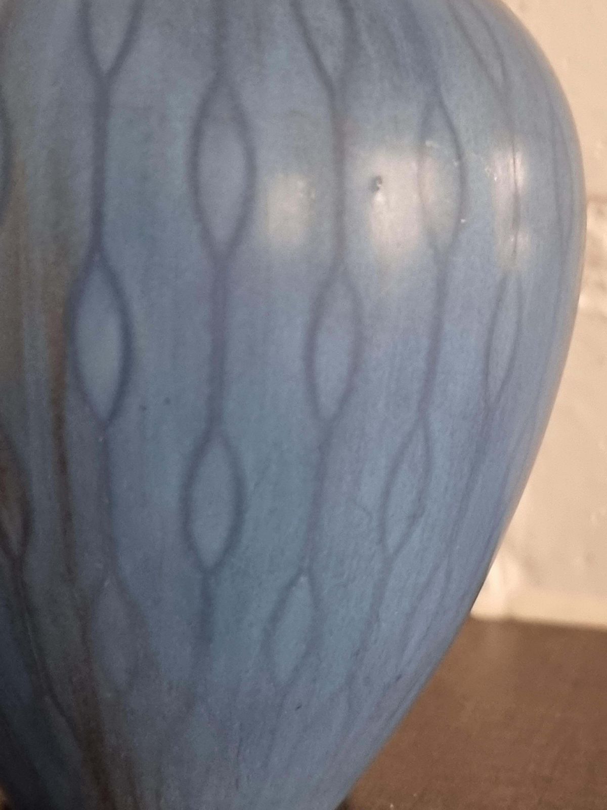 Gunnar Nylund, Ceramic Carafe/Vase With Rare Pattern, Scandinavian Modern photo Home Decor